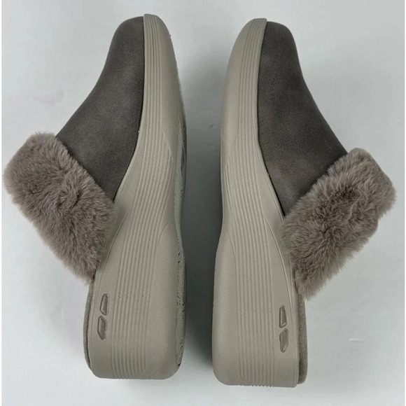Martha Stewart x Skechers Pier-Lite Mules Cozy High Dark Taupe SZ: 9 NWOB - Picture 6 of 12